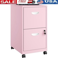 Sturdy Lockable File Cabinet Rolling Storage Metal Drawer Organizer Office New