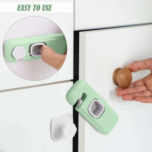 Child Proof Fridge Lock Child Cabinet Safety Lock For Baby Safety Child Lock US - Picture 6 of 16