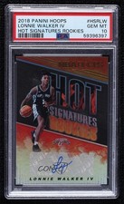 2018-19 NBA Hoops Hot Signatures Rookies Lonnie Walker IV PSA 10 GEM MT Auto 0c6