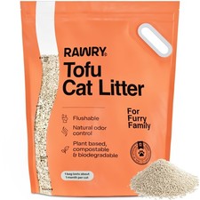 Tofu Cat Litter  Clumping, Dust-Free, Unscented, Natural Compostable  Flush...