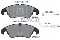 Pagid Bremsbelagsatz Scheibenbremse T1748N FüR Audi A4 B8 8K2 A5 8F7 8T3 8TA 8K5