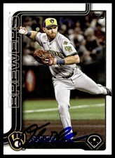 2025 Topps Update Baseball Oliver Dunn Milwaukee Brewers #US169 Signed