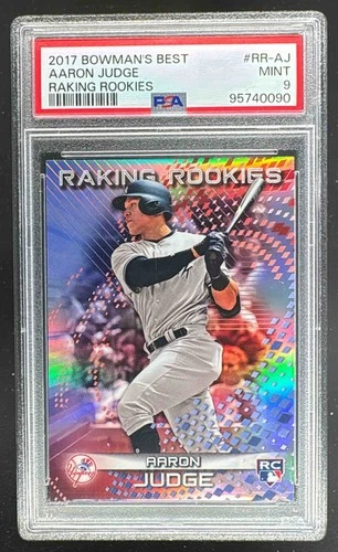 95740090 Aaron Judge 2017 Bowman's Best #RR-AJ Raking Rookies Rookie RC PSA 9