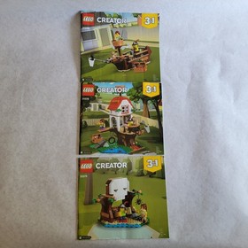 LEGO Creator 3-in-1 Manuals Lot 31010 Treehouse 31078 Treasures House
