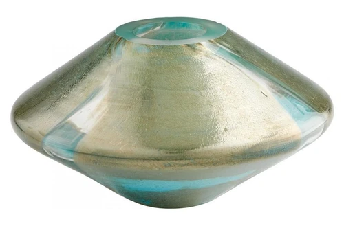 Green Stargate 5.5 Inch Tall Glass Vase - Picture 1 of 1