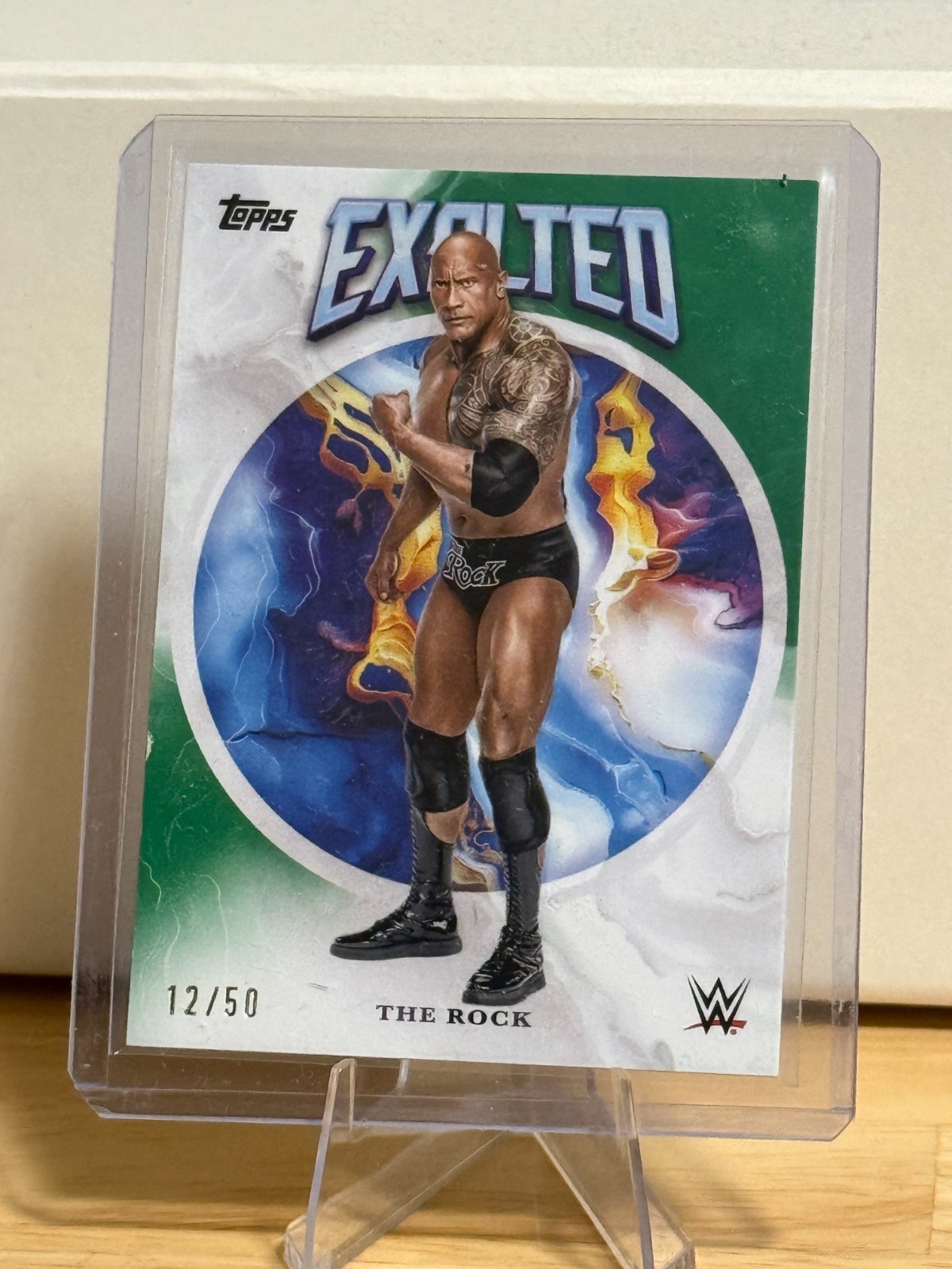 2025 Topps Exalted #2  The Rock Green /50