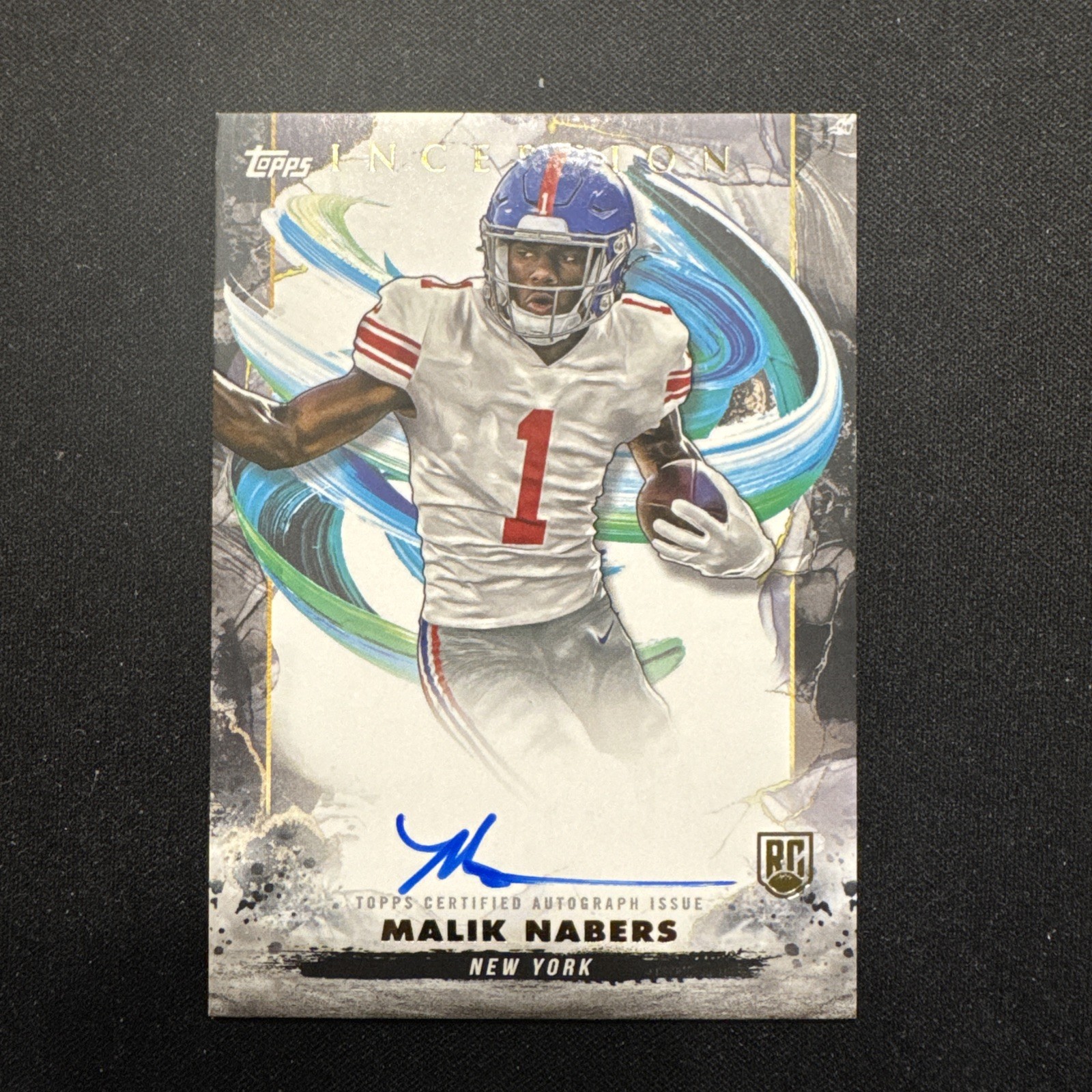 2024 Topps Inception - Rookie Autographs Malik Nabers #RA-MN (AU, RC)