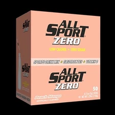 All-Sport Zero - Sports Drink Sticks - 50 Count Peach Mango