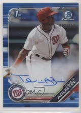 2019 Bowman Chrome Prospects Blue Refractor 62/150 Telmito Agustin Auto 0c6