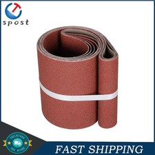 5PCS Sanding Belts 6x48 in 80 Grit Belt Sander Sandpaper aluminum oxide USA
