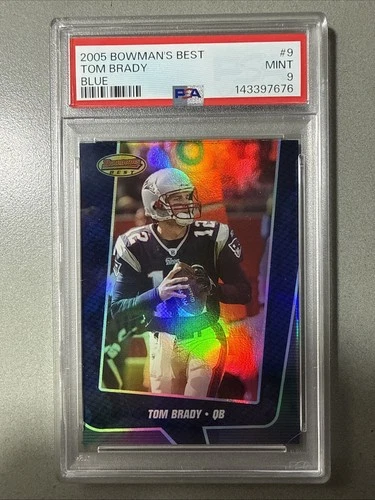 2005 Bowman’s Best - Tom Brady Blue #9 /1399 PSA 9 Rare!