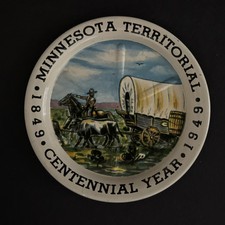 VTG 1949 Minnesota Territorial Centennial Year Advertising Drink Coaster NOS 3PC