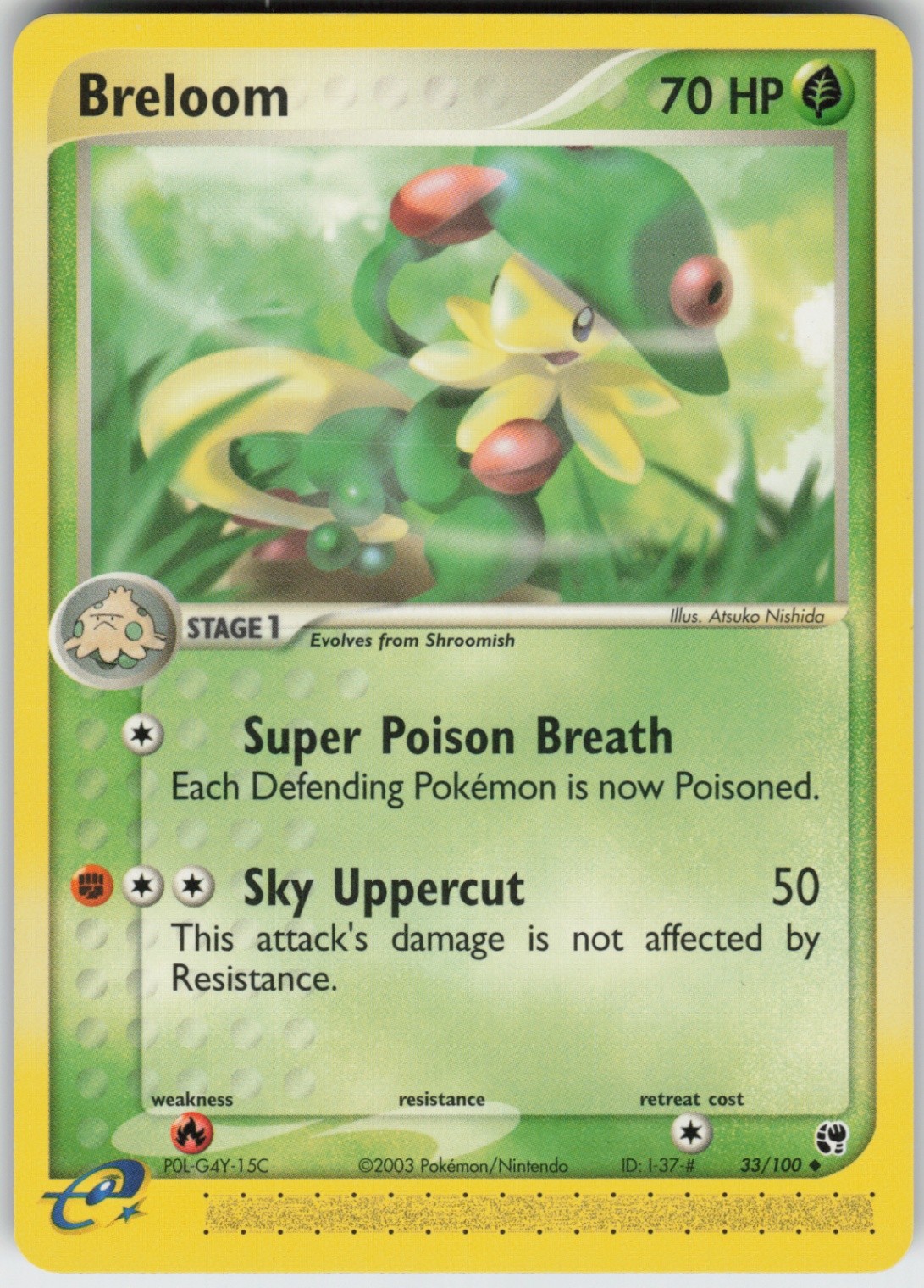 Played Breloom 33/100 Sandstorm Uncommon
