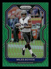 2020 Panini Prizm #40 Miles Boykin Green Baltimore Ravens