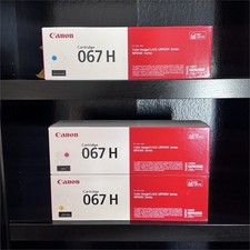 X5 Canon 067H Genuine High Capacity Laser Toner C/M/Y imageCLASS LBP630C MF650C