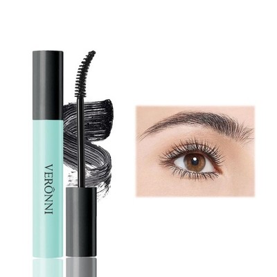 Black Waterproof Mascara No Clump Volumizing Eyelash Smudge Proof Mascara Bla...