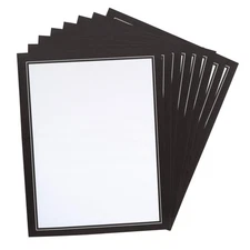 Pacon Self-Adhesive Paper, Black, 8-1/2" x 11", 8 Sheets