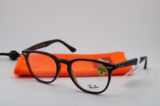 NEW RAY-BAN RB 7159 5910 BLUE BROWN ROUND AUTHENTIC EYEGLASSES 52-20