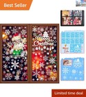 Magical Double-Sided Snowflake Window Clings - 10 Sheets for Festive Atmosphere