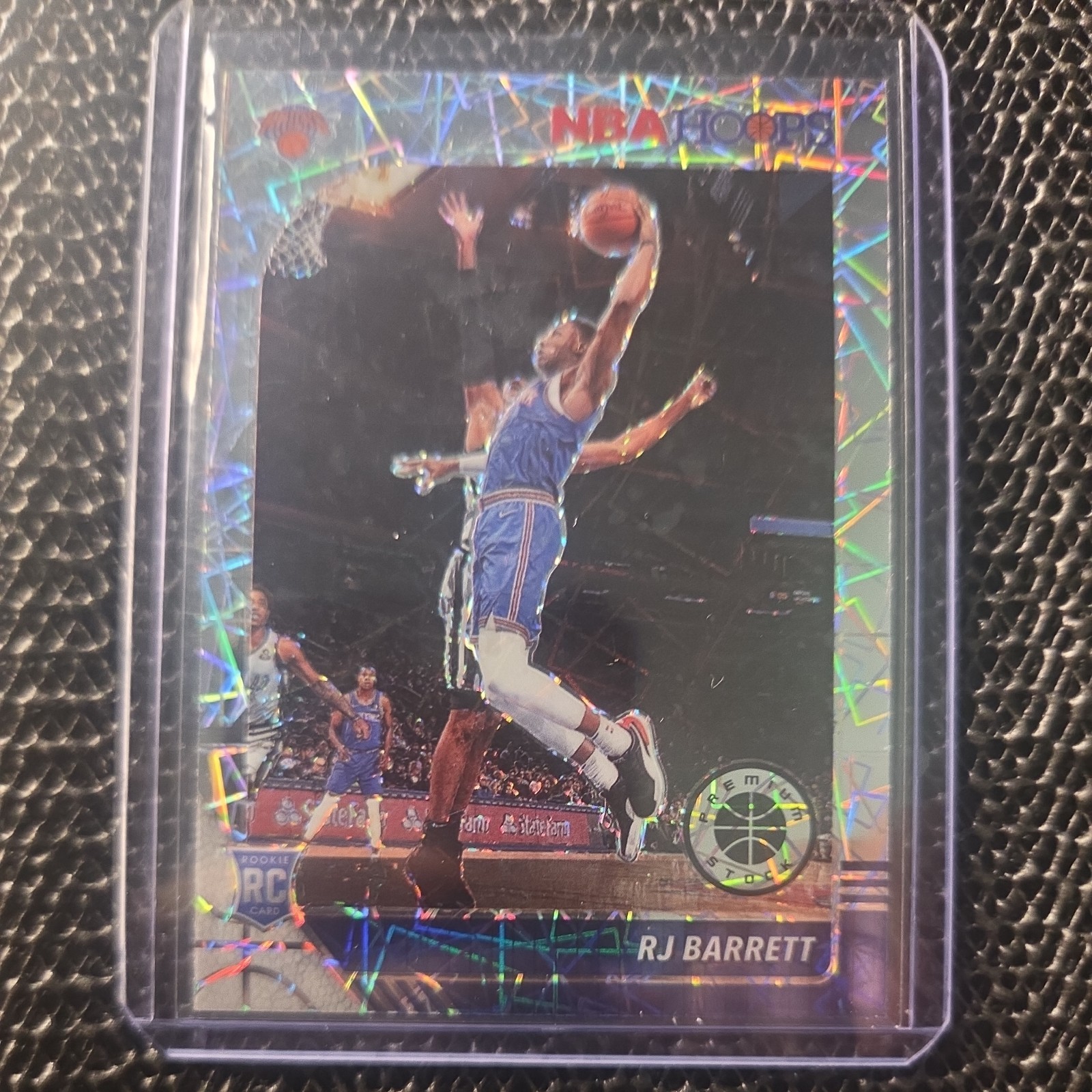 2019-20 Panini NBA Hoops Premium Stock - RJ Barrett #201 Silver Lazer Prizm (RC)