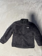 Boys The North Face Black/Gray Size Small Full Zip Puffer Jacket