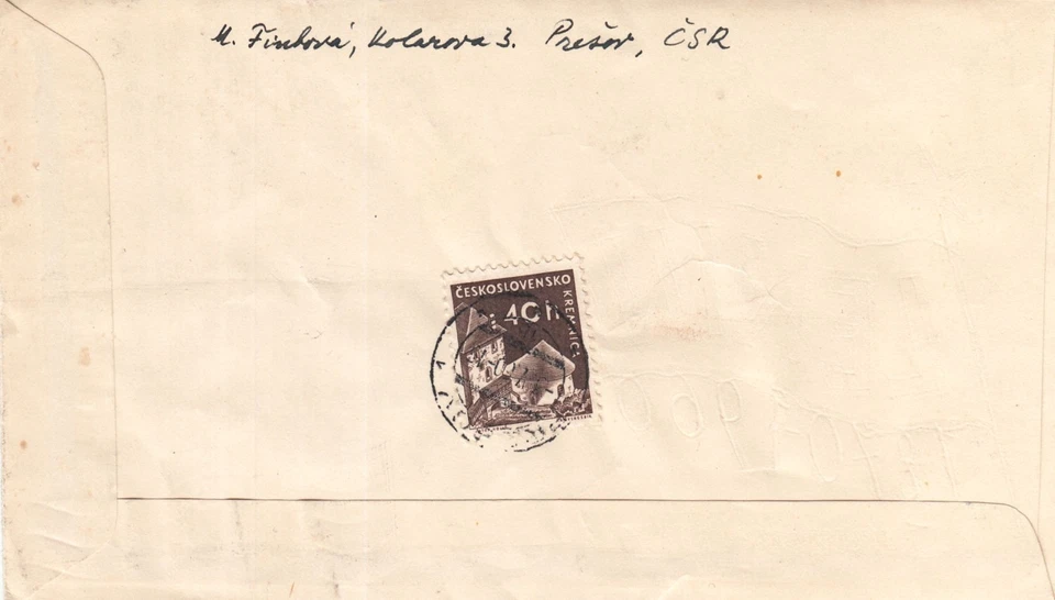 Carta 90 cumpleaños Vladimir Lenin Checoslovaquia a Finlandia Checo FDC 1960 Foto 3 de 3