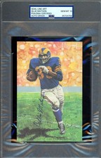 Ollie Matson Gem Mint 10 PSA DNA Signed Goal Line Art Card GLAC Autograph