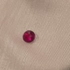Red Ruby Loose Cut Gemstone, Round Faceted Single Stone (1 Piece) — photo 2