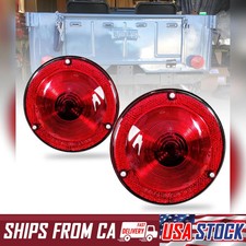 For 1945-1975 Jeep Willys Cj3 Cj5 Rear Combination Tail Light Red For 1945-1975 Jeep Willys Cj3 Cj5 Rear Combination Tail Light Red