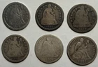 Lot of (6) Seated Liberty Dimes. Mixed Dates