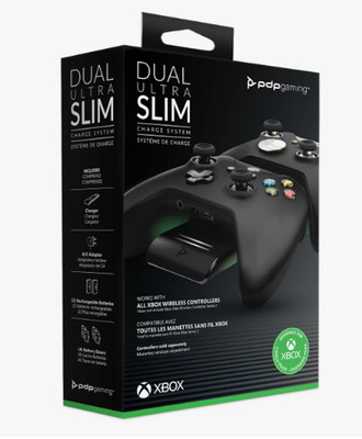 PDP Gaming Dual Ultra Slim Charge System for Xbox Controllers **OPEN BOX NEW**