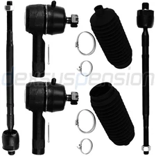 6x Fit For 2002-2007 Mitsubishi Lancer Front Tie Rod End Rack and Pinion Bellow