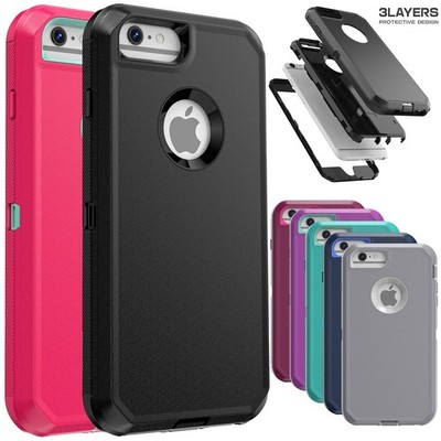 For iPhone 6/6 Plus/6s/6s Plus/6+/6s+ Shockproof Hybrid Case Heavy Duty Cover