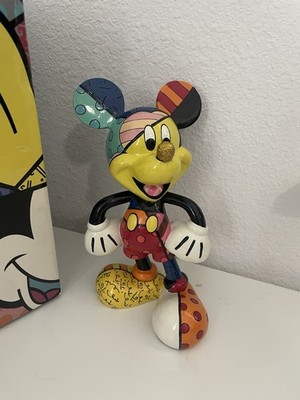 Romero Britto Mickey Mouse Figurine Enesco 2010 #4019372 NEW in Original Box