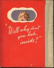 Earl Moran Pin Up Set- Well Why Don't You Look Inside? The Military Pin Up Kit