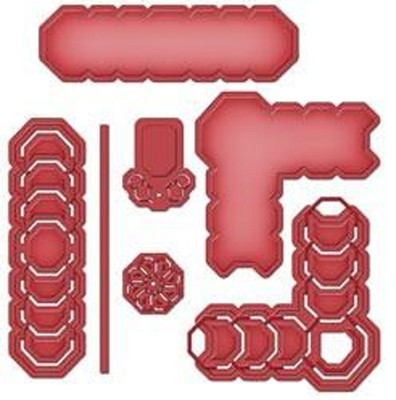 NEW Spellbinders Shapeabilities Dies-Octagon Strips & Accents #S5-138 FREE SHIP