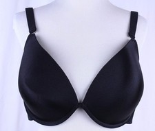 Ambrielle 44DDD Black Plunge Padded Bra Convertible Strap