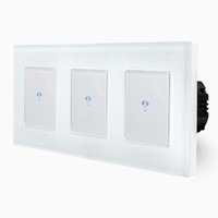 Touch Lichtschalter Wandschalter Sensor Led Beleuchtet Glasrahmen Up LUXUS-TIME