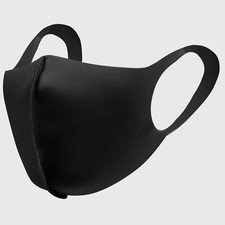 3 Pcs Black Reusable Washable Cloth Face Protection Cover Stretch Handmade Mask