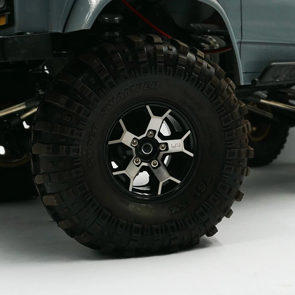 SET OF FOUR (4) 1.9 Alloy  5 Y Spoke Beadlock Wheels  for 1:10 RC Crawlers - Image 2 of 3