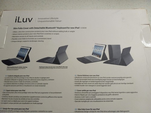 iLuv Bluetooth Keyboard ICK838blk NEW - Picture 5 of 5
