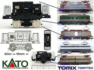 KATO BY TOMIX KATO TOMYTEC MICRO CHASSIS MOTORIZZATO mm.42 Adattabile LIMA RIVAROSSI SCALA-N