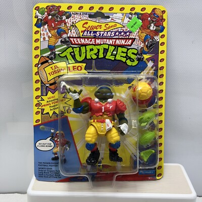 1991 Playmates TEENAGE MUTANT NINJA TURLES TMNT Sewer Sports T. D. Tossin' LEO