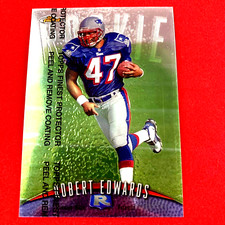 Robert Edwards 1998 Topps Finest Rookie Card #144 NFL New England Patriots. rookie card picture