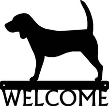 Beagle Dog Welcome Sign - Made in America - Outdoor Decor