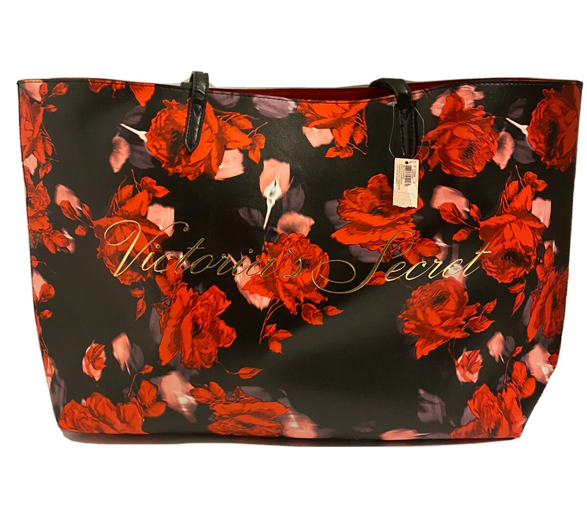 NWT Victoria's Secret Limited Edition 2019 Large Red Floral Rose Tote Bag  NEW