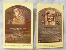 Cooperstown HOF Plaque Yellow Hall of Fame Postcards N-Z  Pick one