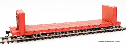 Coche de carga Walthers Mainline HO 5838 Canadian Pacific 60' mampara flatcar | Condition: New