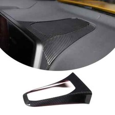 Cubierta de marco de altavoz de tablero de fibra de carbono real para Toyota Supra A90 2019-2022