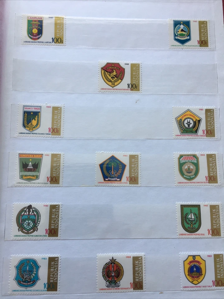 Vintage  The Republc of Indonesia Set Postage Stamps 69 Stamps - Image 3 of 4